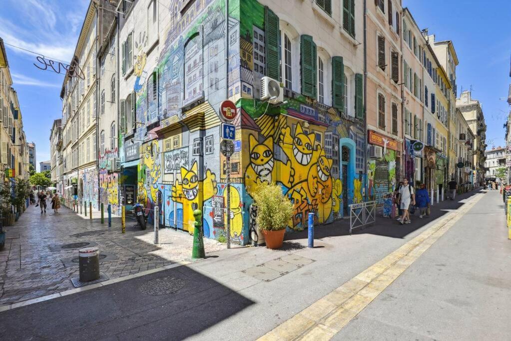 Charmant Logement Au Coeur Du Cours Julien Marseilles Exterior foto